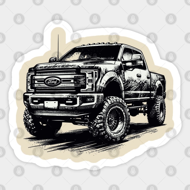 Ford F250 Sticker by Vehicles-Art